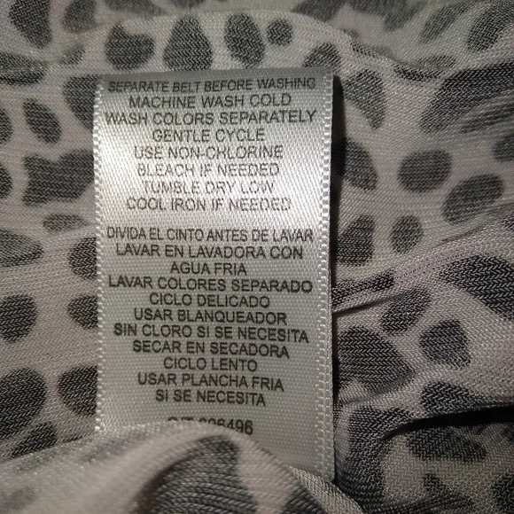 Danny and Nicole Black Animal Print Dress 18 - Picture 7 of 9